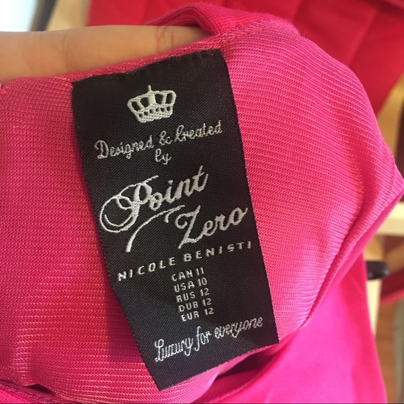 NWOT Point Zero Neon Pink Sheath Sleeveless Dress - Picture 6 of 8